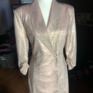 Fashion Nova snake skin pink jacket dress